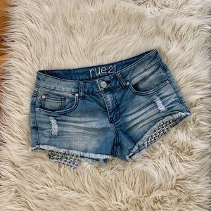 Rue21 Distressed Jean Shorts